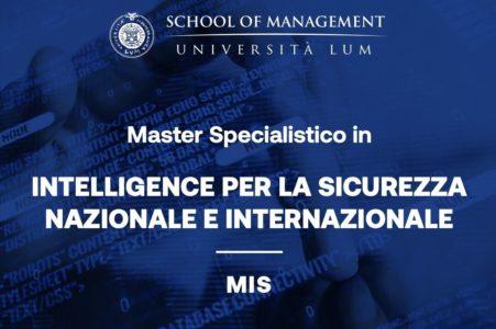 Master In Intelligence Per La Sicurezza Nazionale E Internazionale